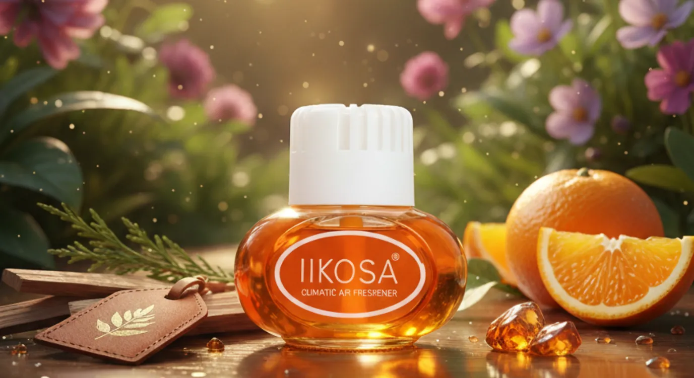 Iikosa luxury car freshener with premium long-lasting fragrance and elegant design.