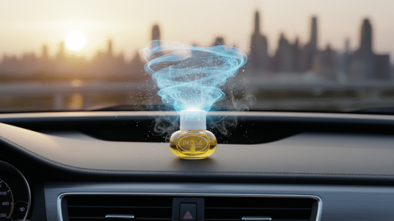 How malodour control technology neutralizes odour molecules inside a car