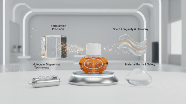 Iikosa advanced odour-control car freshener using gentle fragrance technology